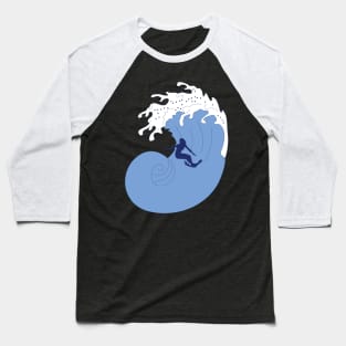 The surfer and the wave Baseball T-Shirt